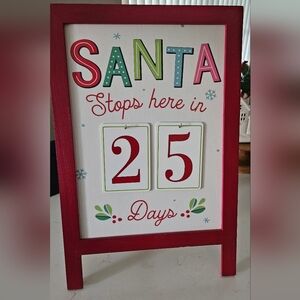 Santa 25 Day Tabletop Countdown Calendar